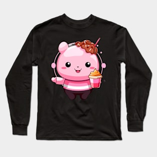 kawaii Ice cream  T-Shirt cute Candy food gilrl Long Sleeve T-Shirt